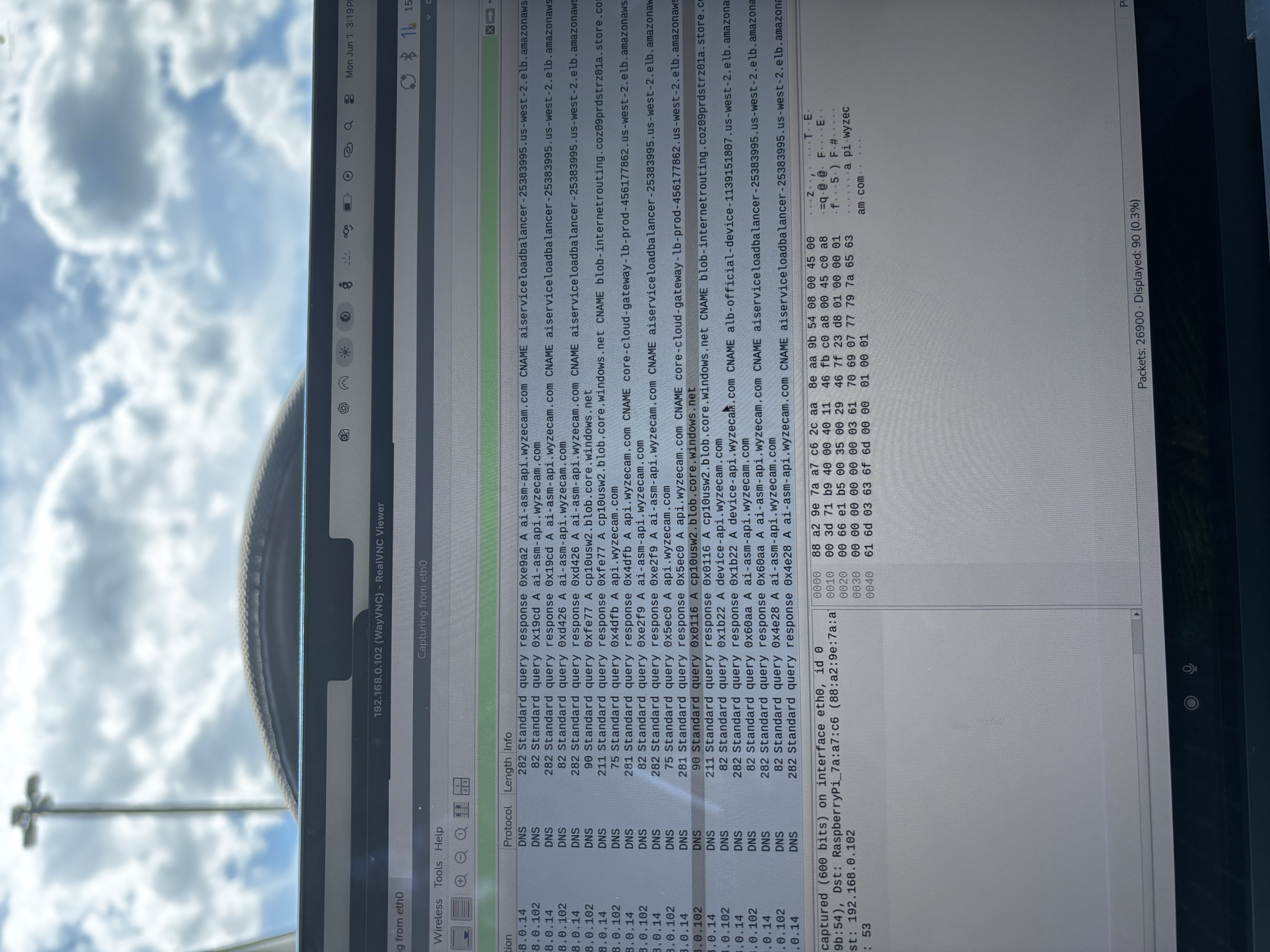 Wireshark Output